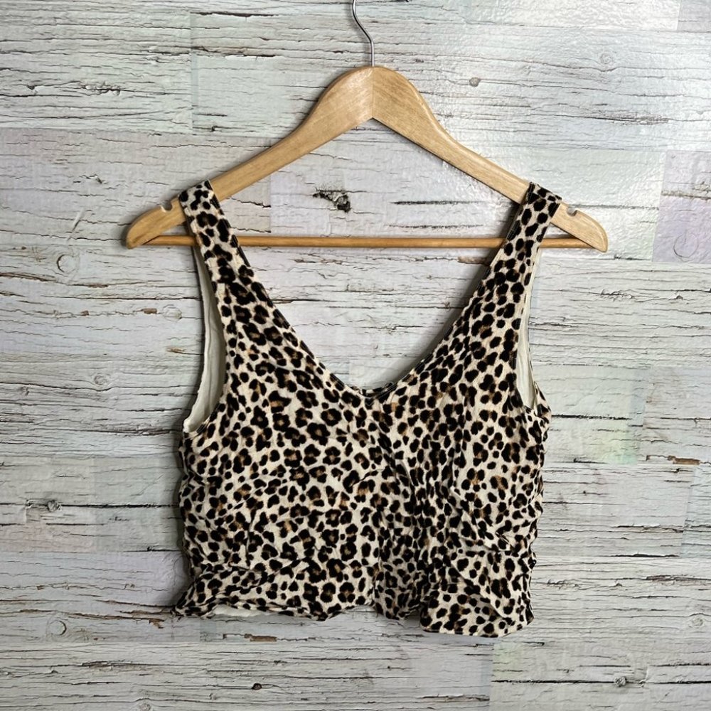 Aritzia Leopard Print Crop Top
